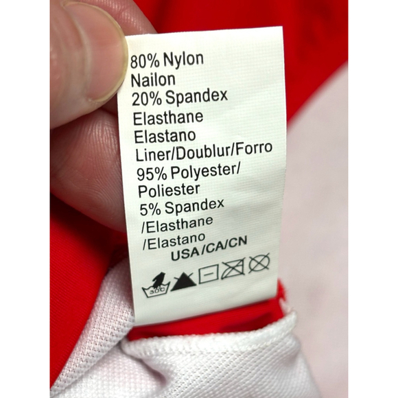 Cocoship Women's Size 6 Solid Red Plunging Neckline High Leg One Piece Swimsuit - Picture 15 of 16